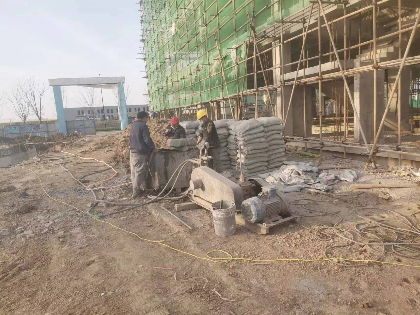 安陆别墅下沉注浆